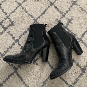 Zara black booties